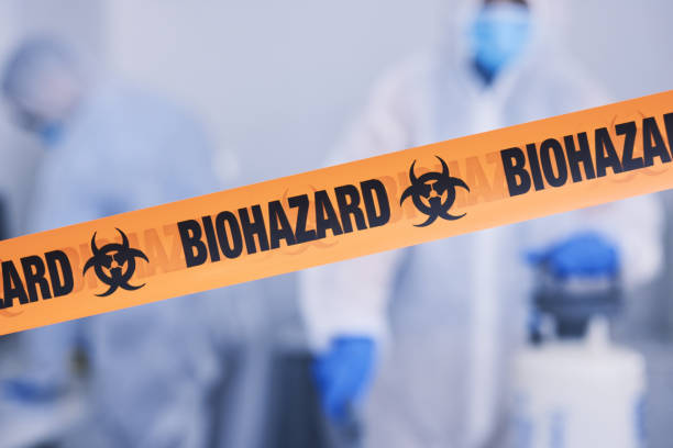 Professional Drug Lab Cleanup technician working in Center Point, IA